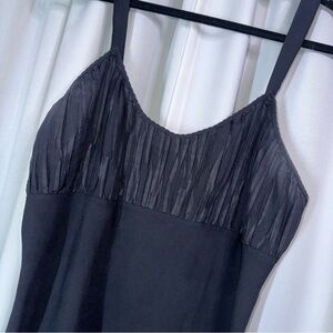 GORGEOUS VTG VANITY FAIR Black Soft Adj. Straps Slip Dress Lingerie 40 20”/46‎
